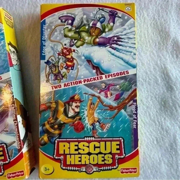 Vintage Fisher Price Rescue Heroes vhs lot of 2 - Picture 3 of 9